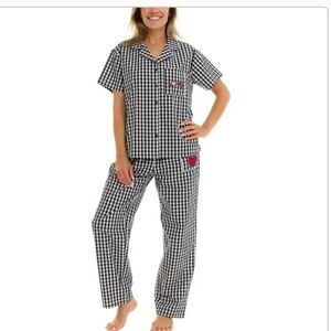 (6)Keith Haring Women's Notch Collar Pajama Set